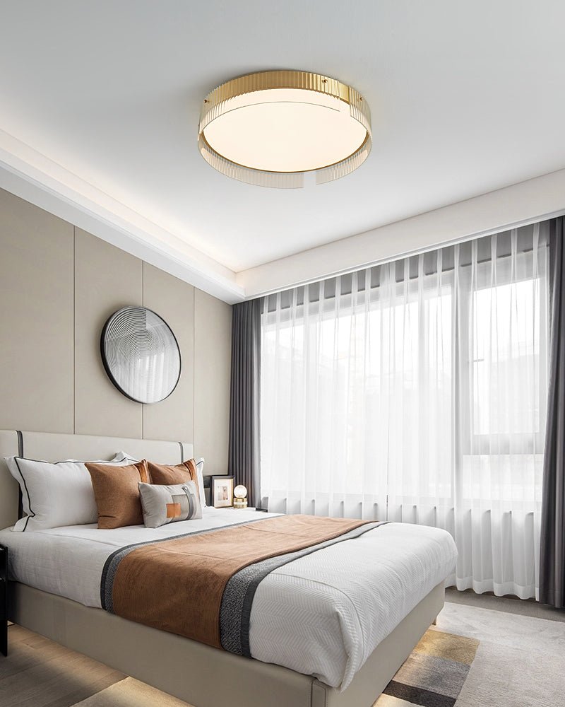 Bellatrix Ceiling Light | Brass Acrylic | Gold/Black