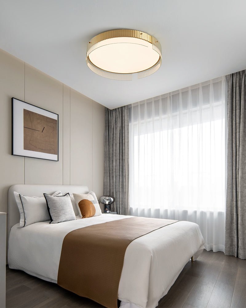 Bellatrix Ceiling Light | Brass Acrylic | Gold/Black