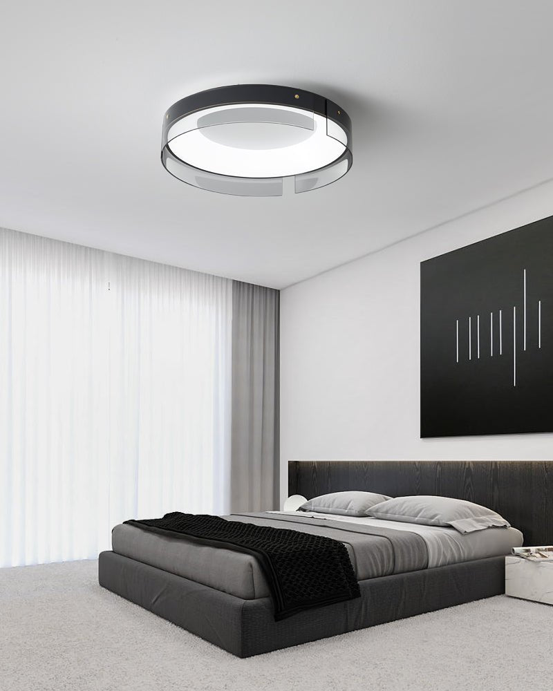 Bellatrix Ceiling Light | Brass Acrylic | Gold/Black