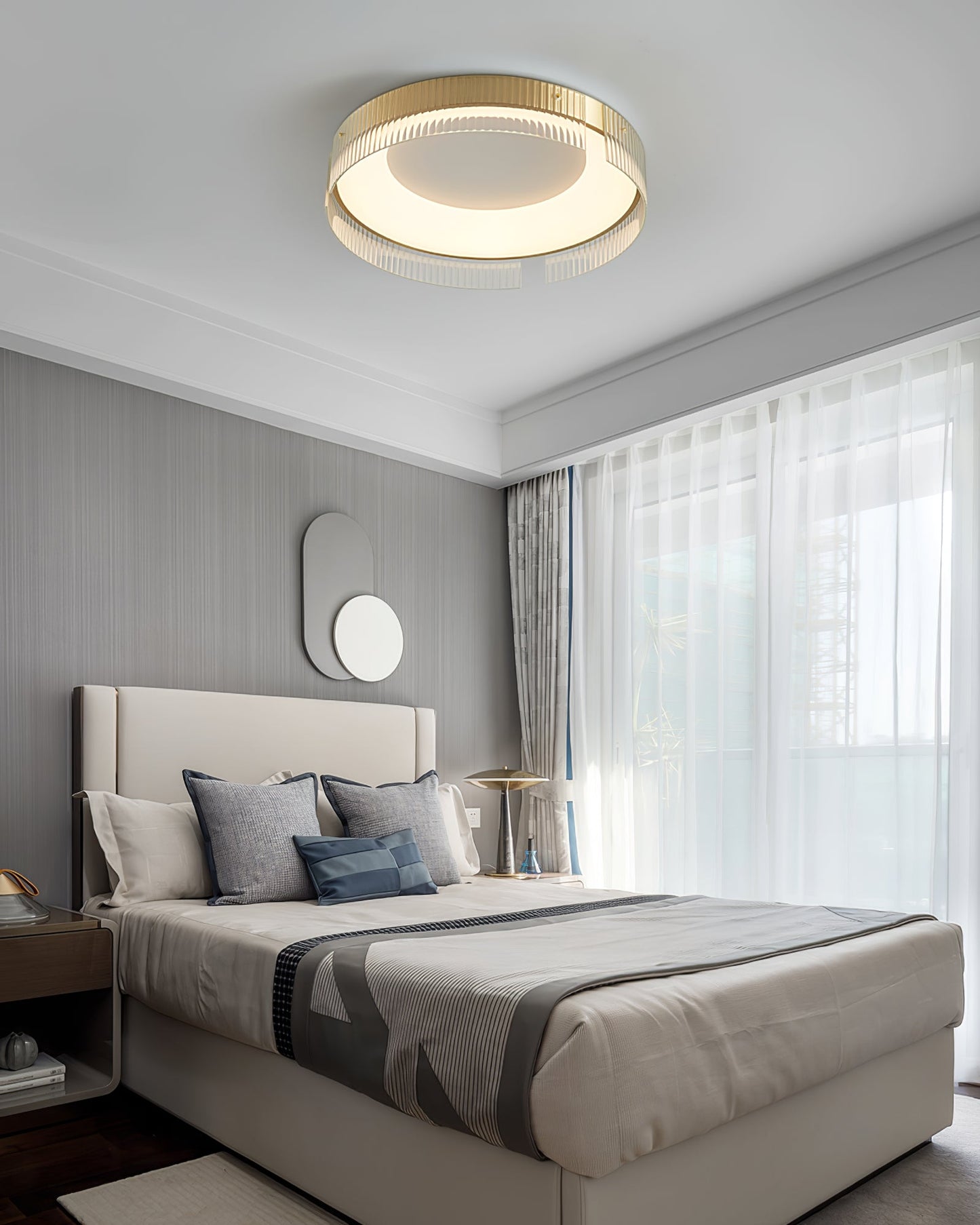 Bellatrix Ceiling Light | Brass Acrylic | Gold/Black