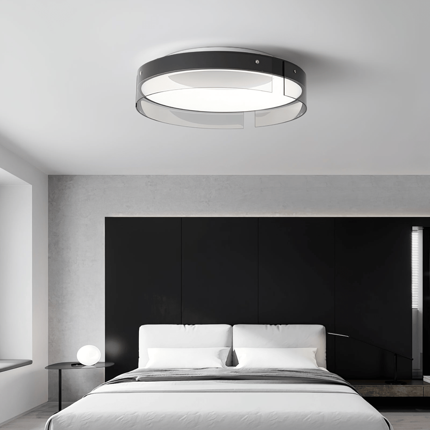 Bellatrix Ceiling Light | Brass Acrylic | Gold/Black