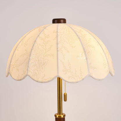 Belle Table Lamp | Wooden Base | Walnut & Gold