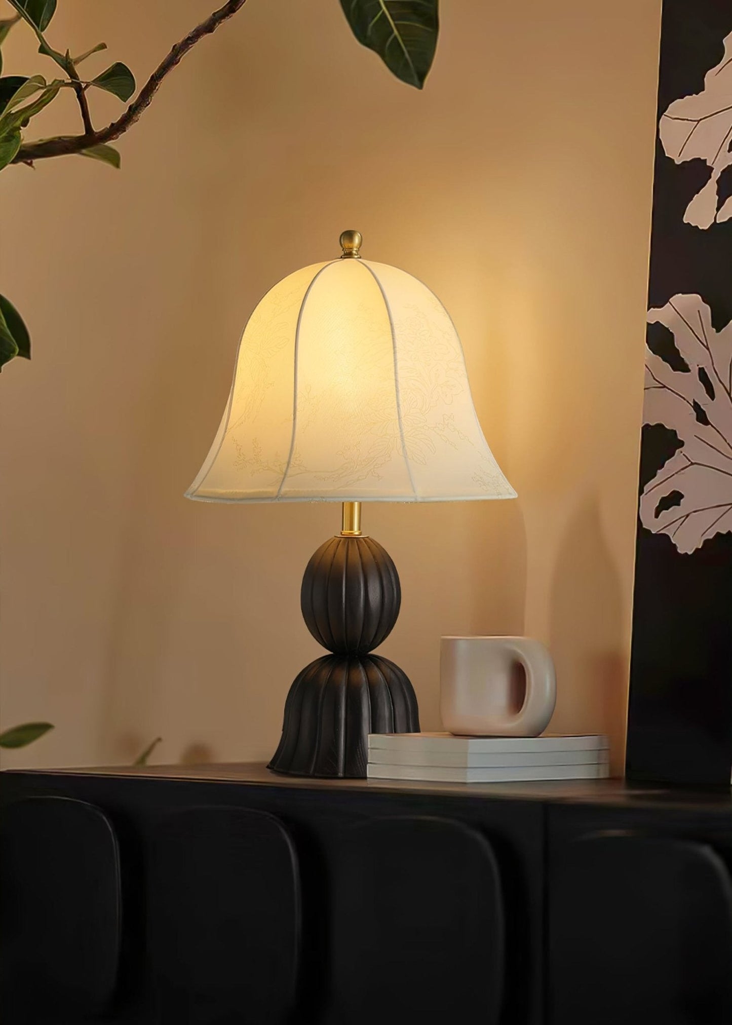 Bellora Table Lamp | Fabric Shade | Beige