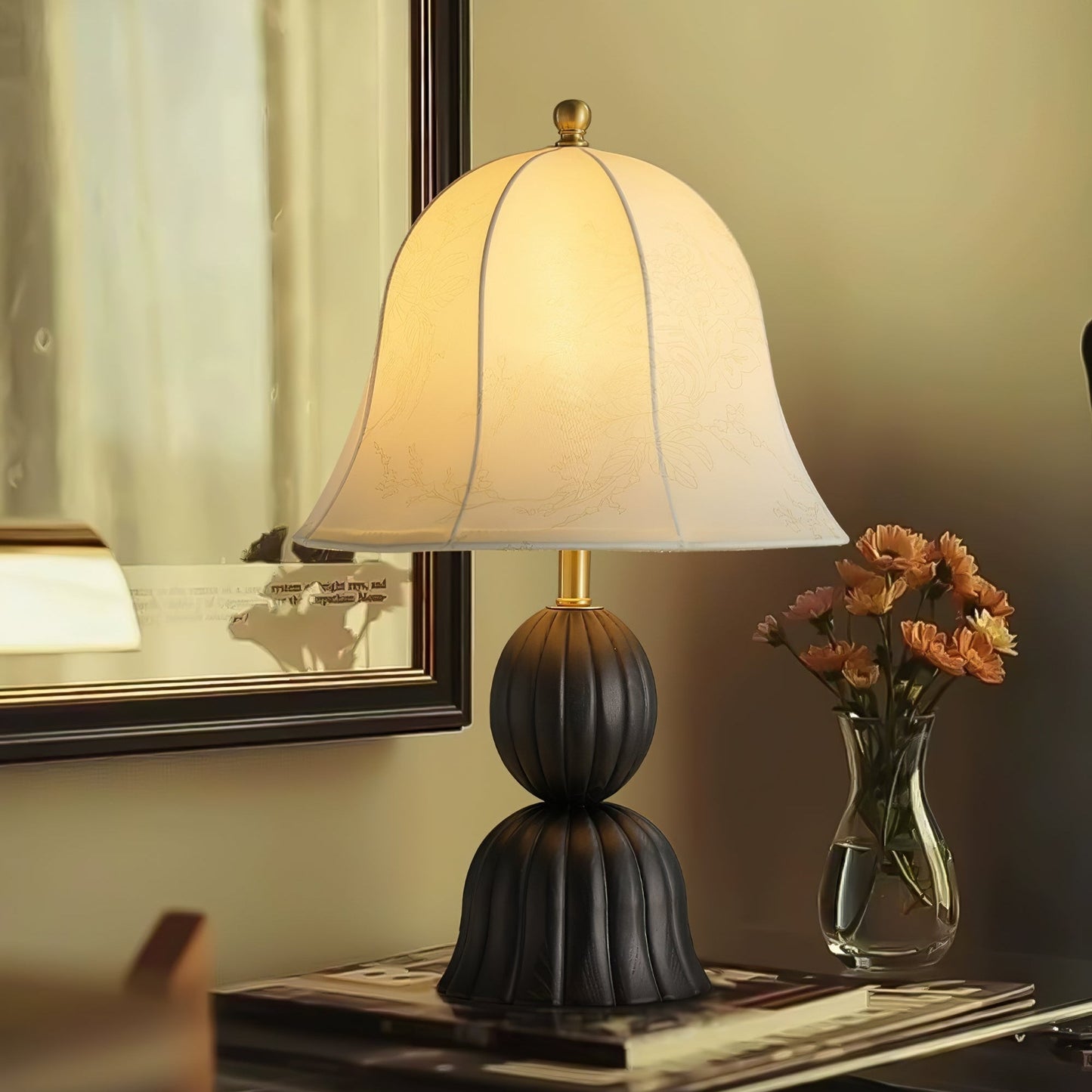 Bellora Table Lamp | Fabric Shade | Beige