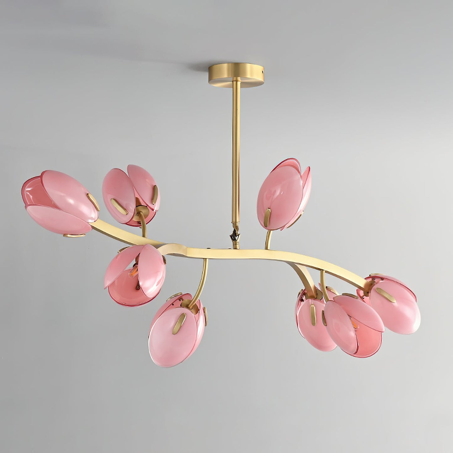 Belluno Chandelier | Brass & Opal Glass | 3, 5, or 8 Lights