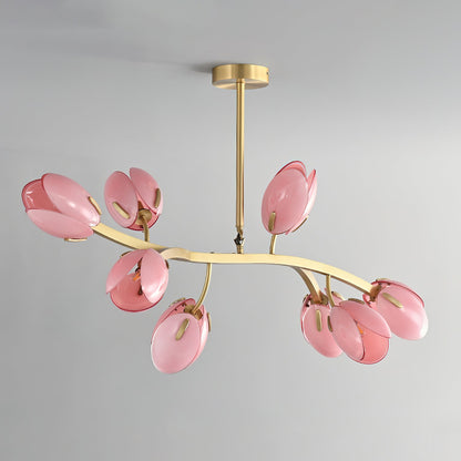 Belluno Chandelier | Brass & Opal Glass | 3, 5, or 8 Lights