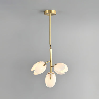 Belluno Chandelier | Brass & Opal Glass | 3, 5, or 8 Lights