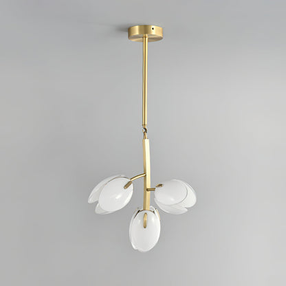 Belluno Chandelier | Brass & Opal Glass | 3, 5, or 8 Lights
