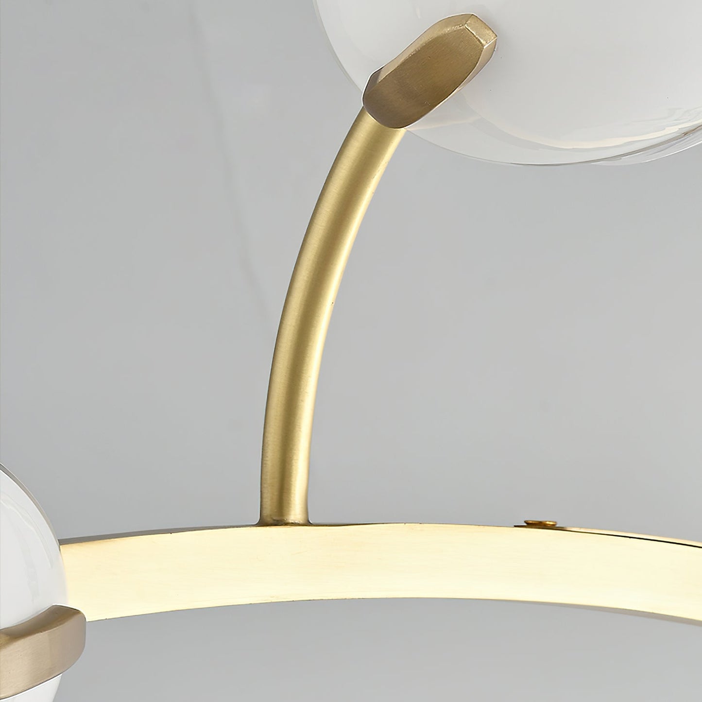 Belluno Chandelier | Brass & Opal Glass | 3, 5, or 8 Lights