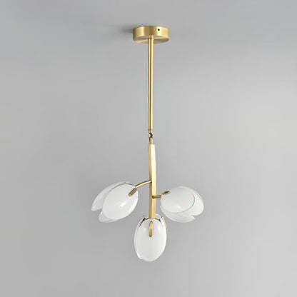 Belluno Chandelier | Brass & Opal Glass | 3, 5, or 8 Lights