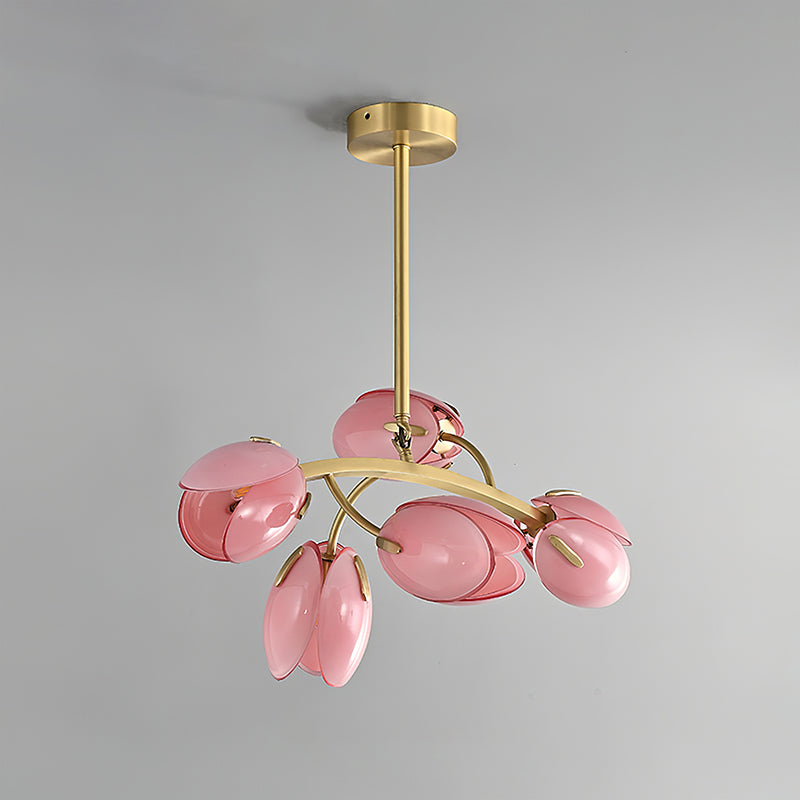 Belluno Chandelier | Brass & Opal Glass | 3, 5, or 8 Lights