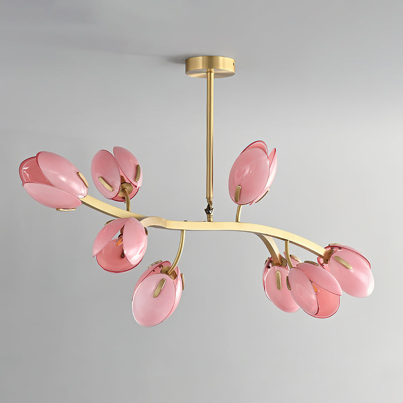 Belluno Chandelier | Brass & Opal Glass | 3, 5, or 8 Lights