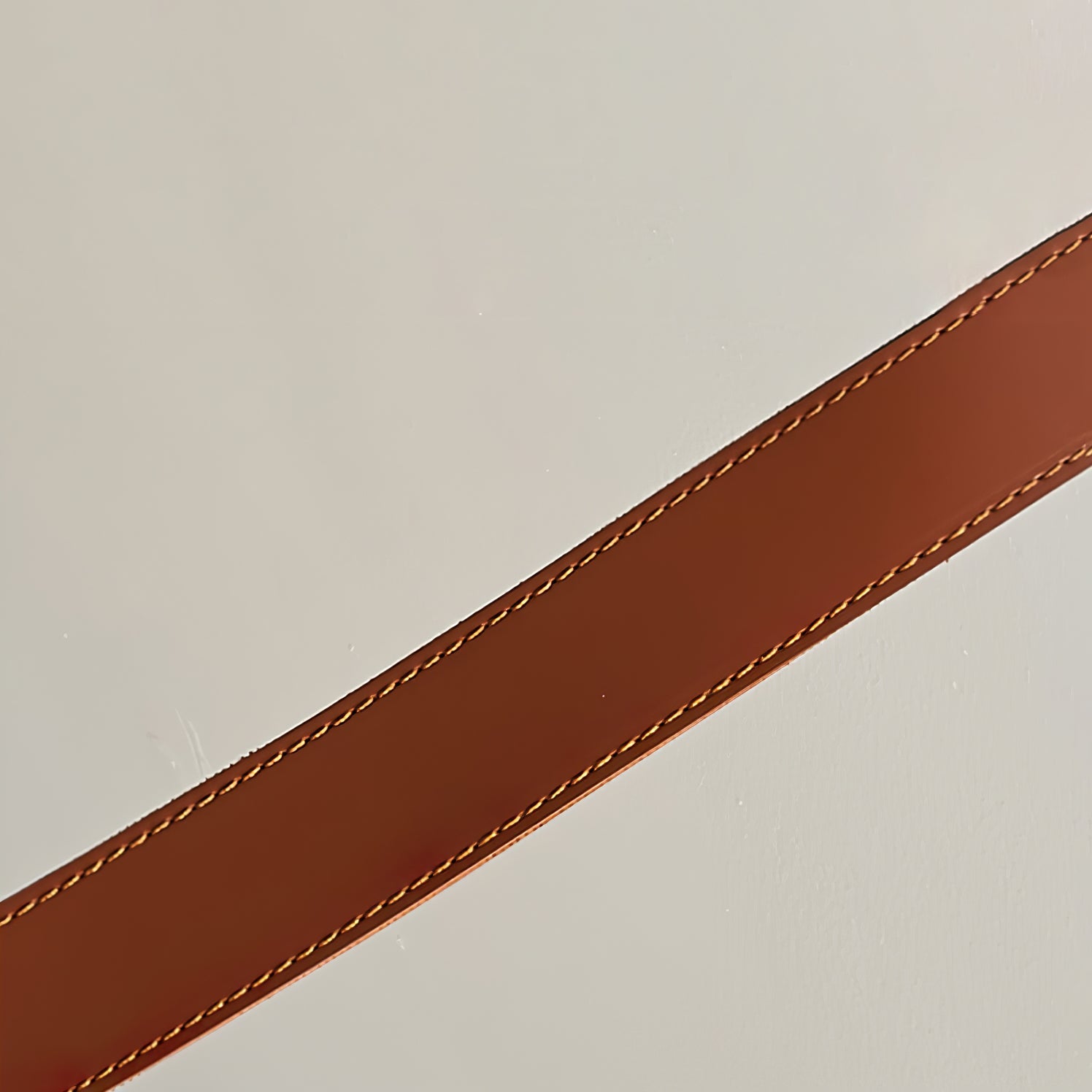 Belt Pendant Lamp | Leather & Acrylic | Black or Brown, Adjustable Length