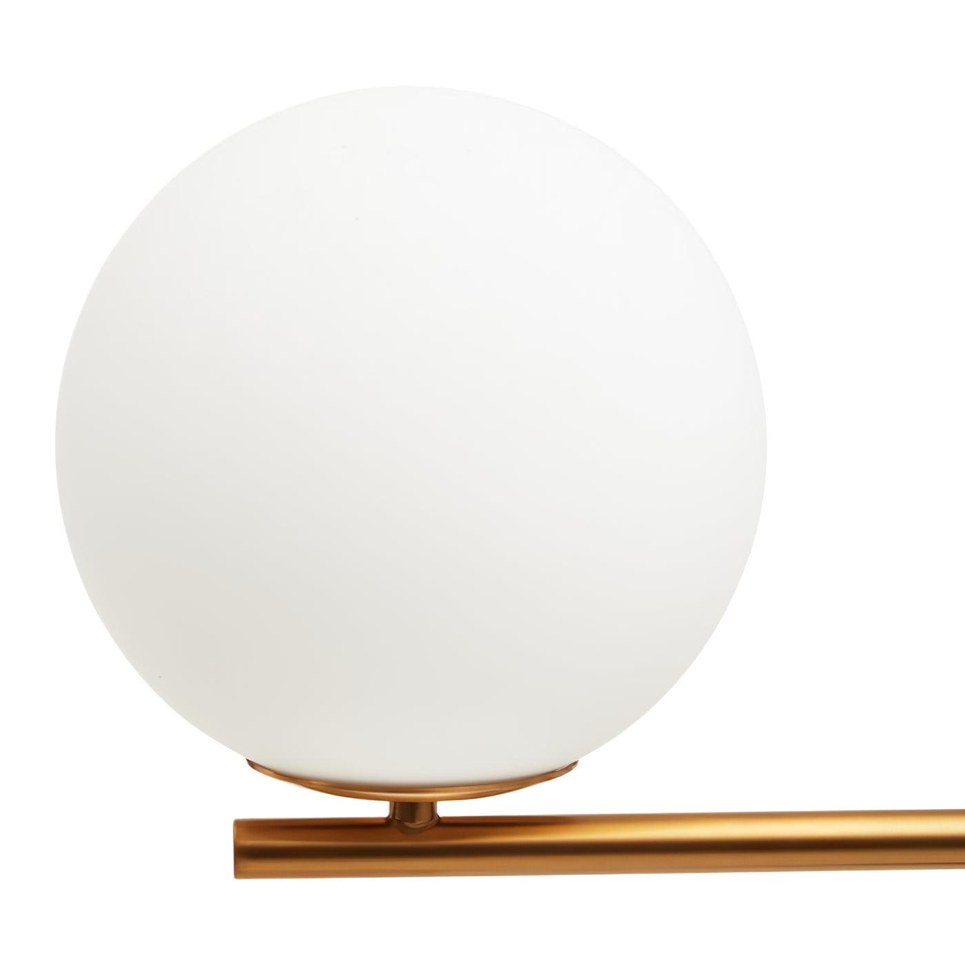 Bendik Ceramic Desk Lamp | Metal, Glass, Marble | Black+Gold, White+Gold