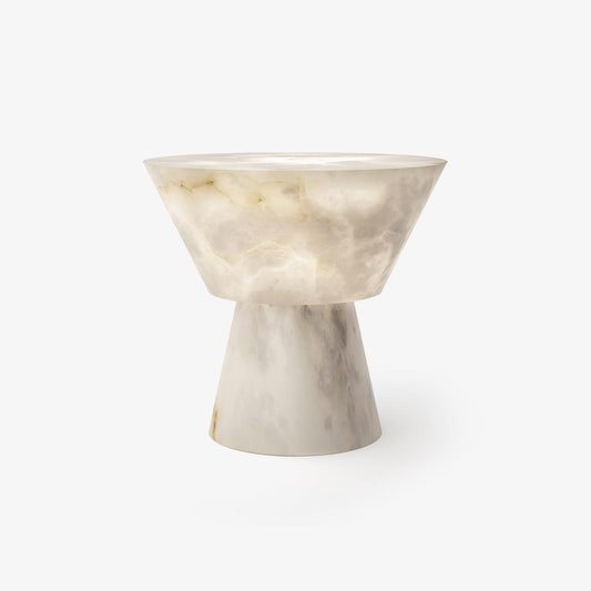Beta Marble Table Lamp | Brass & Marble | White