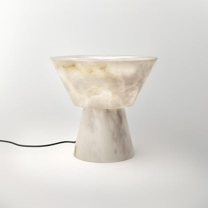 Beta Marble Table Lamp | Brass & Marble | White
