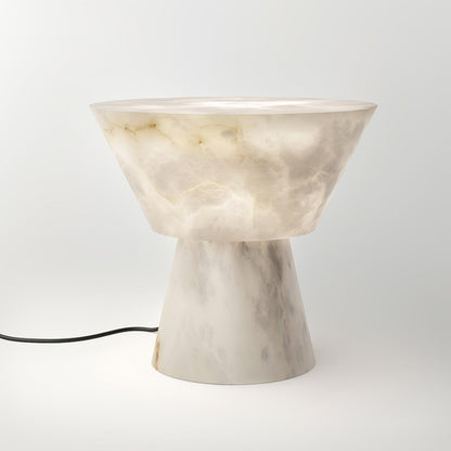 Beta Marble Table Lamp | Brass & Marble | White