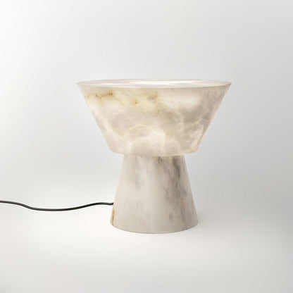 Beta Marble Table Lamp | Brass & Marble | White