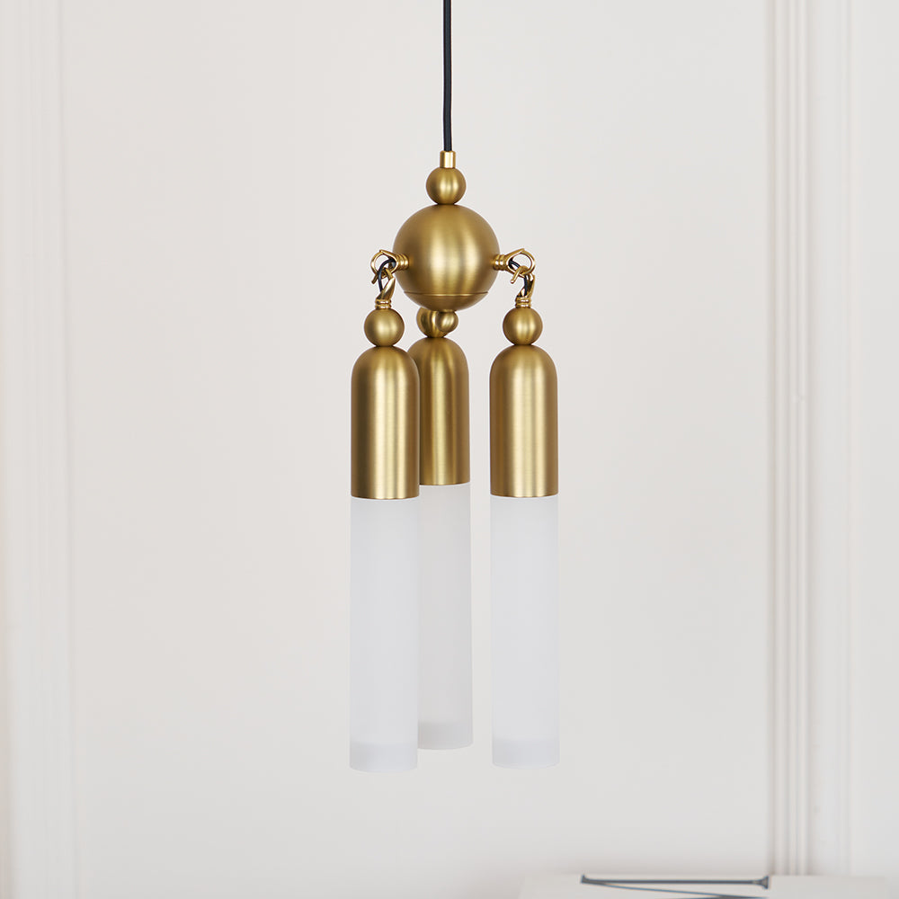 Bettany Pendant Light | Copper Metal & Acrylic | 16cm Diameter