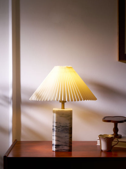 Bianca Marble Table Lamp | Marble | White