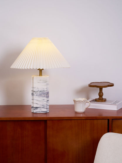Bianca Marble Table Lamp | Marble | White