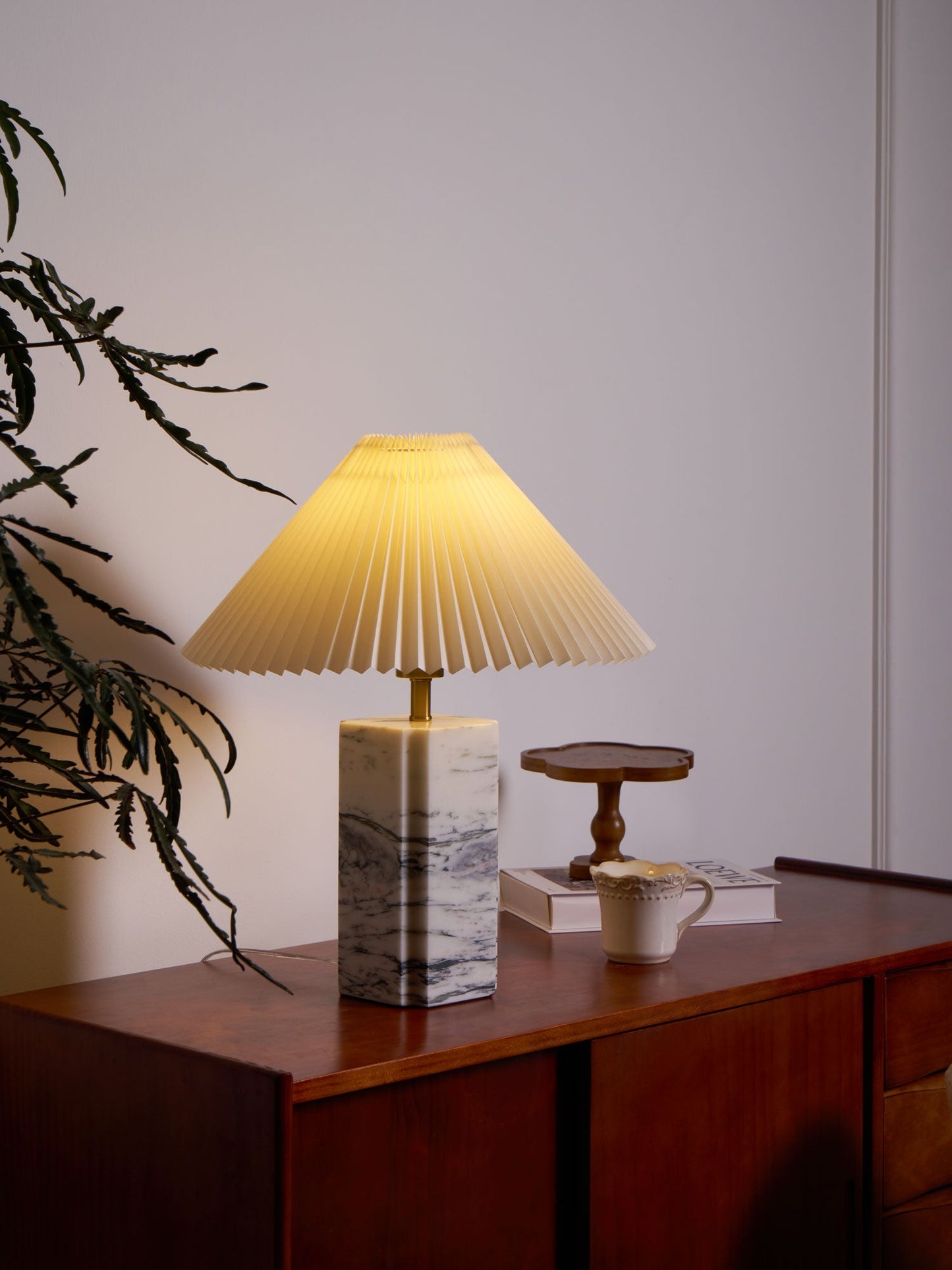 Bianca Marble Table Lamp | Marble | White
