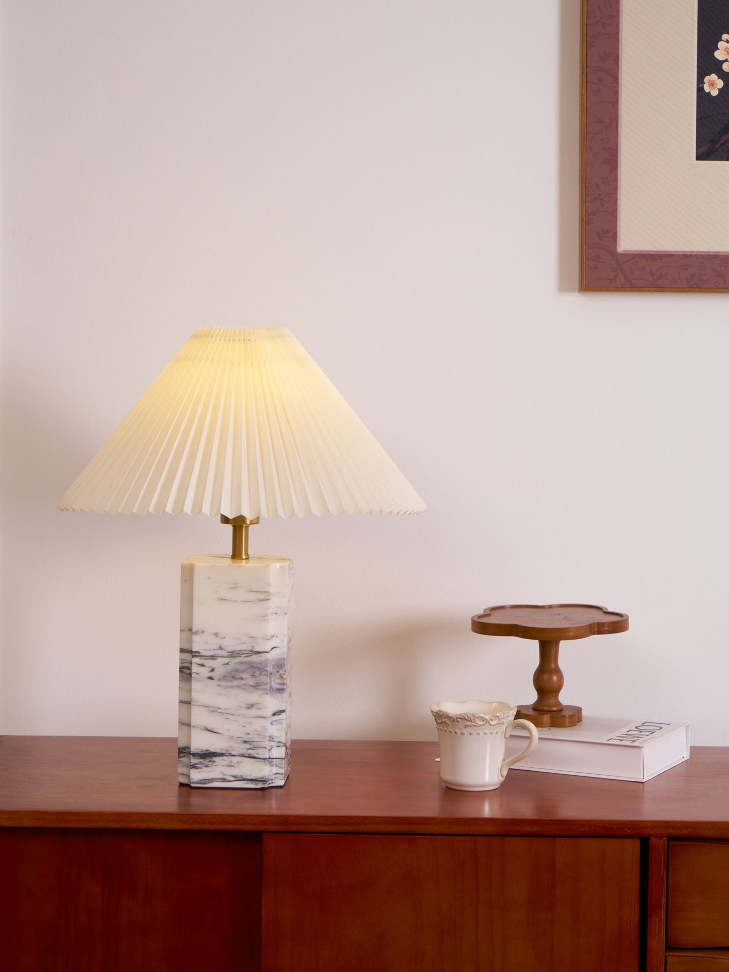 Bianca Marble Table Lamp | Marble | White