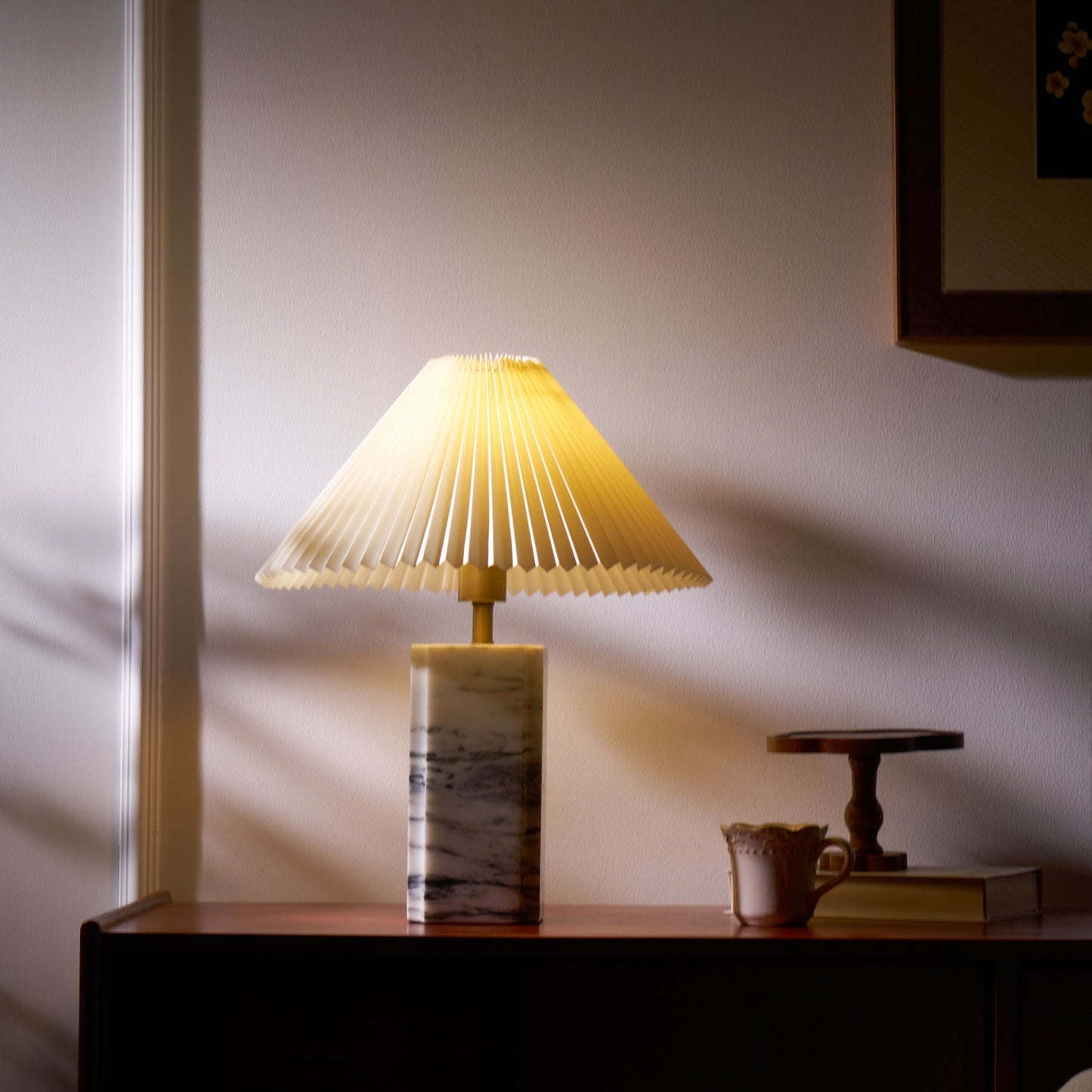 Bianca Marble Table Lamp | Marble | White