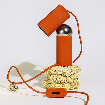 Bilboquet Table Lamp | Metal & Plastic | Red, Green, Beige