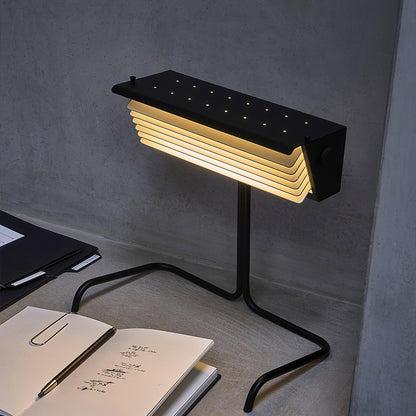 Xalor Table Lamp | Metal | Black and White