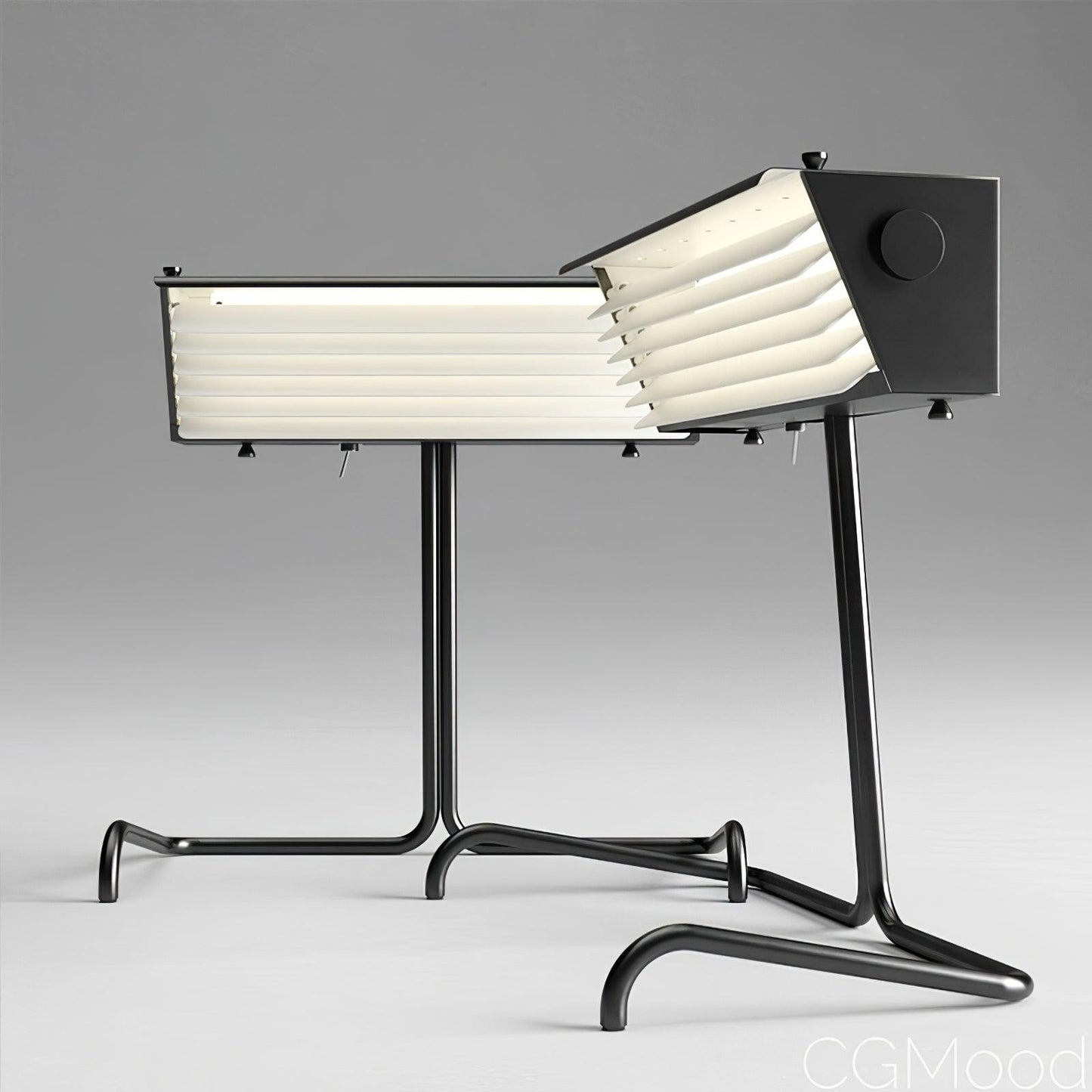 Xalor Table Lamp | Metal | Black and White
