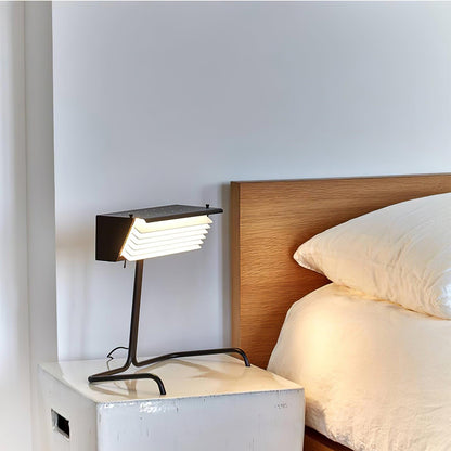 Xalor Table Lamp | Metal | Black and White