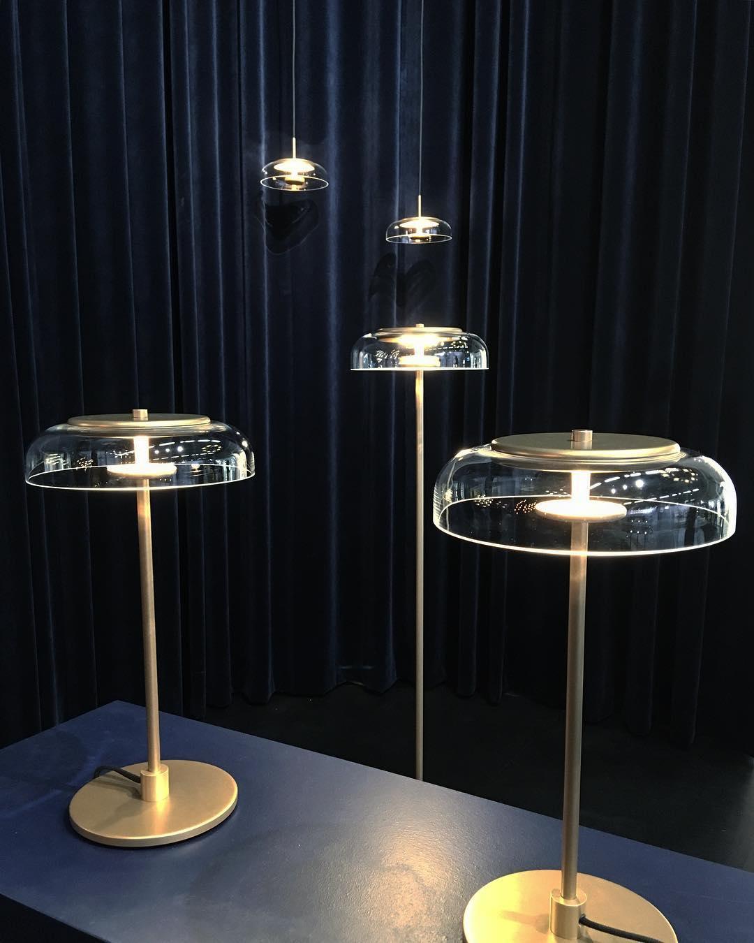 Solara Table Lamp | Brass & Glass | Clear or Grey Shade