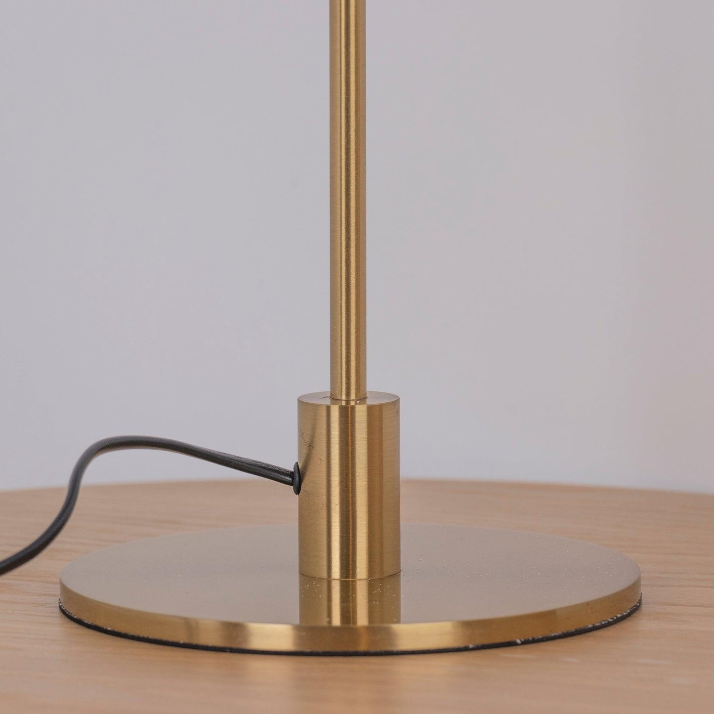 Solara Table Lamp | Brass & Glass | Clear or Grey Shade