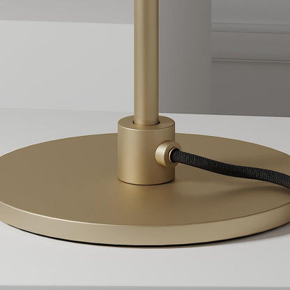 Solara Table Lamp | Brass & Glass | Clear or Grey Shade