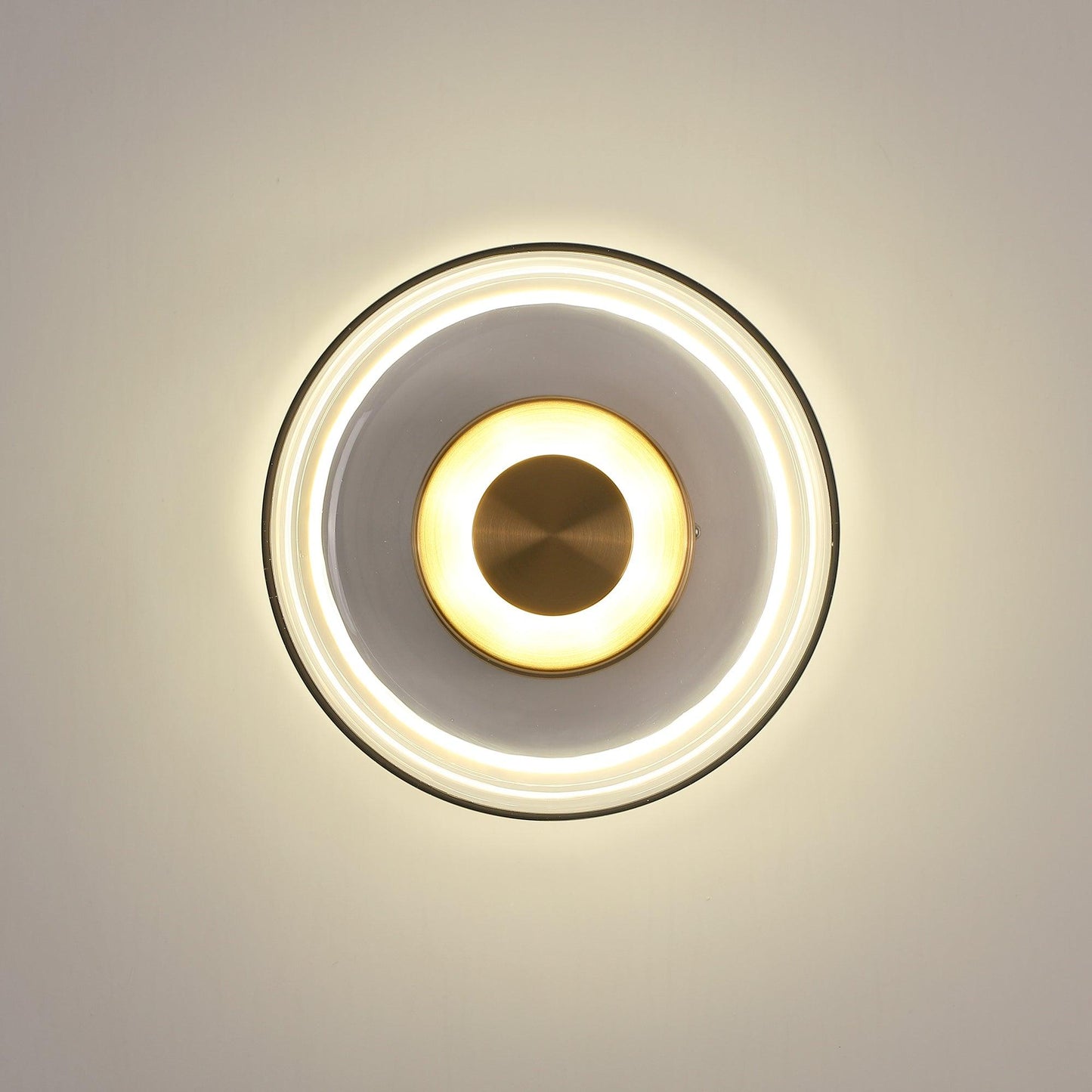 Glimmera Wall Light | Brass & Glass | 10cm Diameter