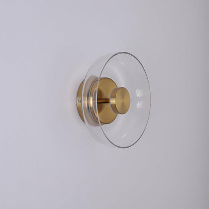 Glimmera Wall Light | Brass & Glass | 10cm Diameter