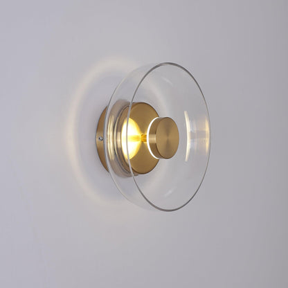 Glimmera Wall Light | Brass & Glass | 10cm Diameter