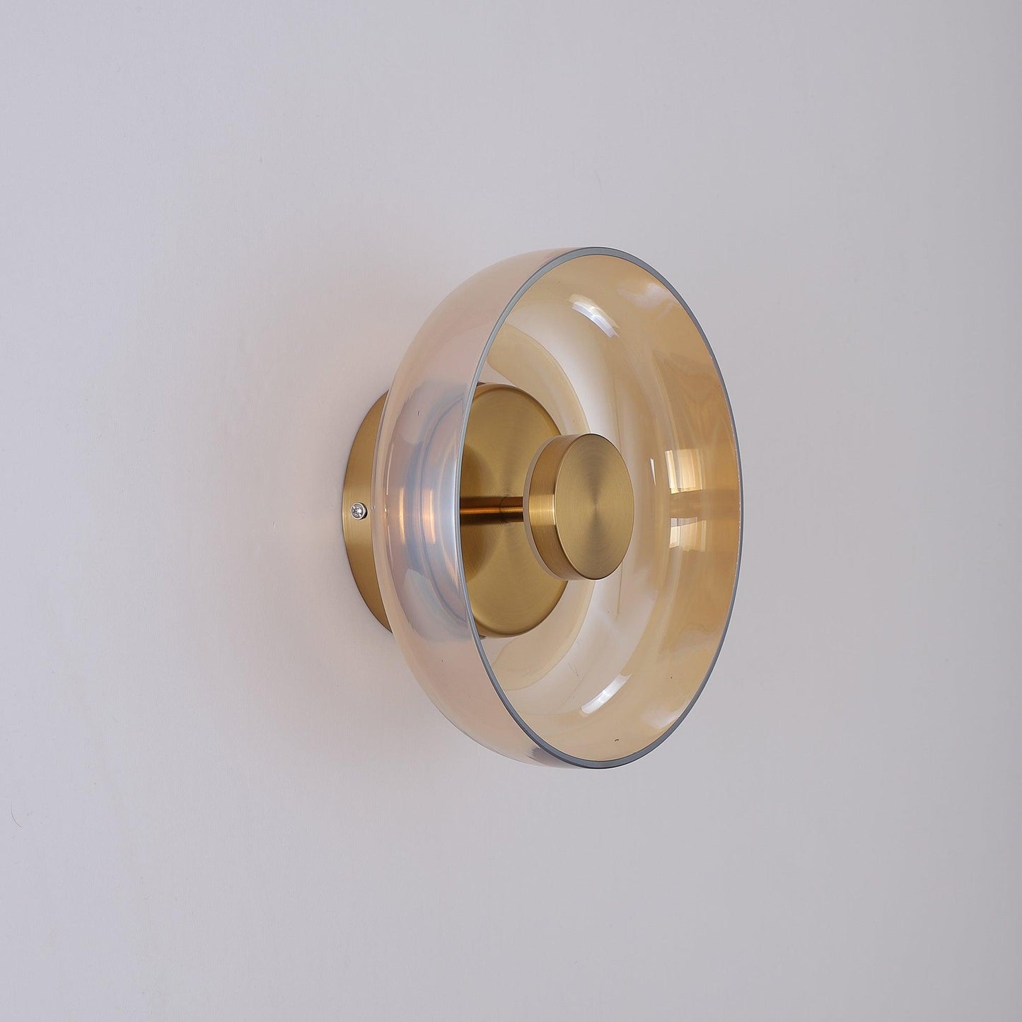 Glimmera Wall Light | Brass & Glass | 10cm Diameter