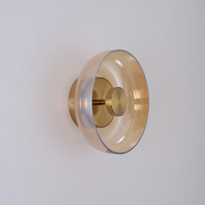 Glimmera Wall Light | Brass & Glass | 10cm Diameter