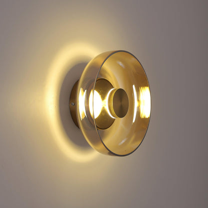 Glimmera Wall Light | Brass & Glass | 10cm Diameter