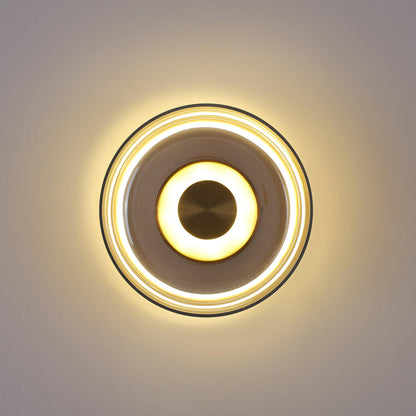 Glimmera Wall Light | Brass & Glass | 10cm Diameter