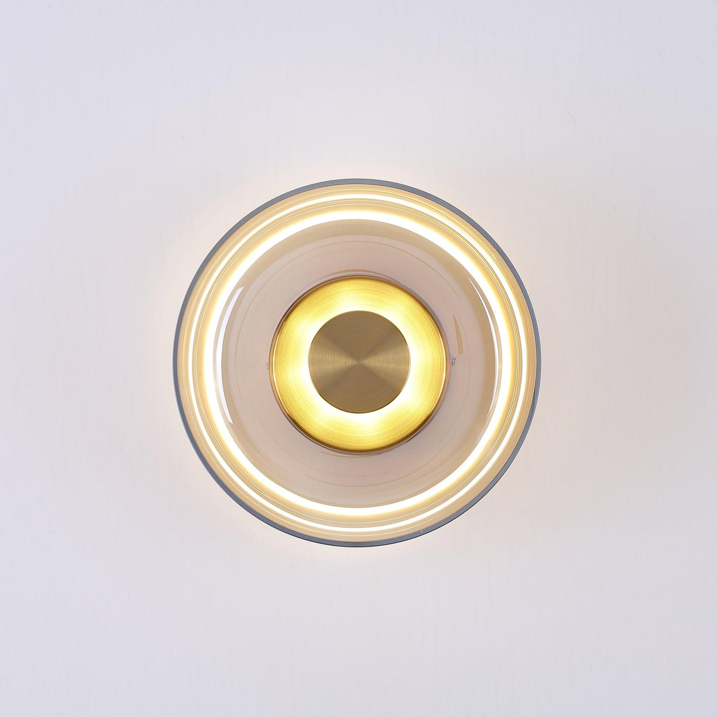 Glimmera Wall Light | Brass & Glass | 10cm Diameter