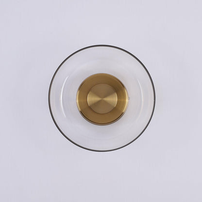 Glimmera Wall Light | Brass & Glass | 10cm Diameter