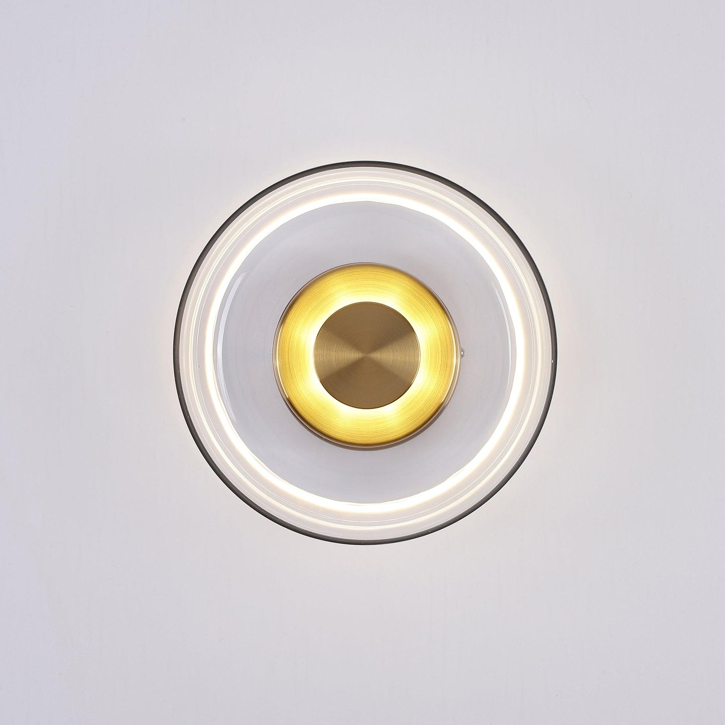 Glimmera Wall Light | Brass & Glass | 10cm Diameter