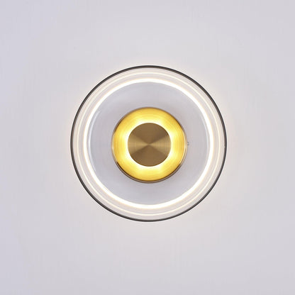 Glimmera Wall Light | Brass & Glass | 10cm Diameter