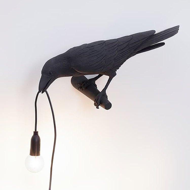 Bird Wall Light | Resin & Metal | Set of 2 (Left & Right)