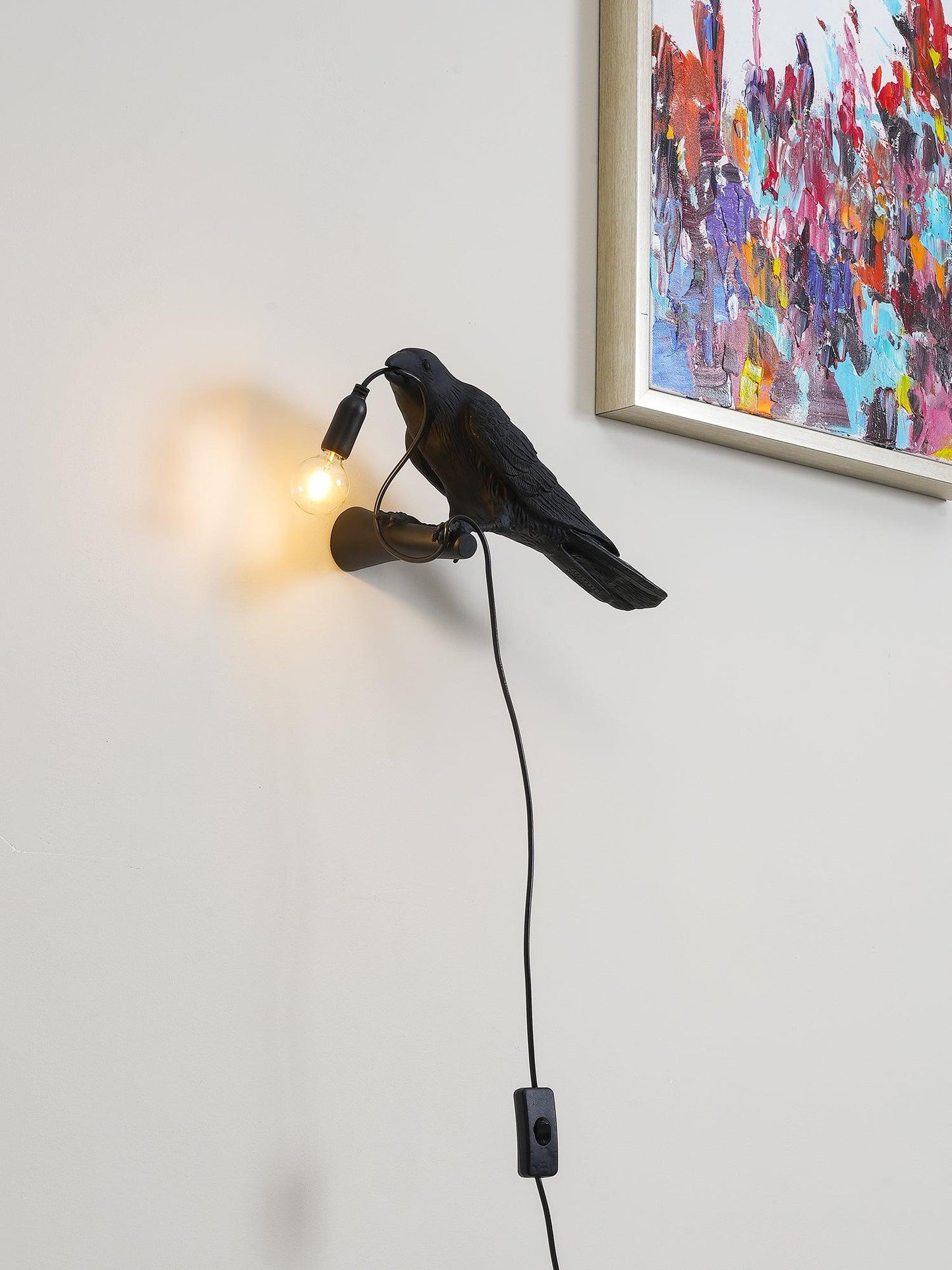 Bird Wall Light | Resin & Metal | Set of 2 (Left & Right)