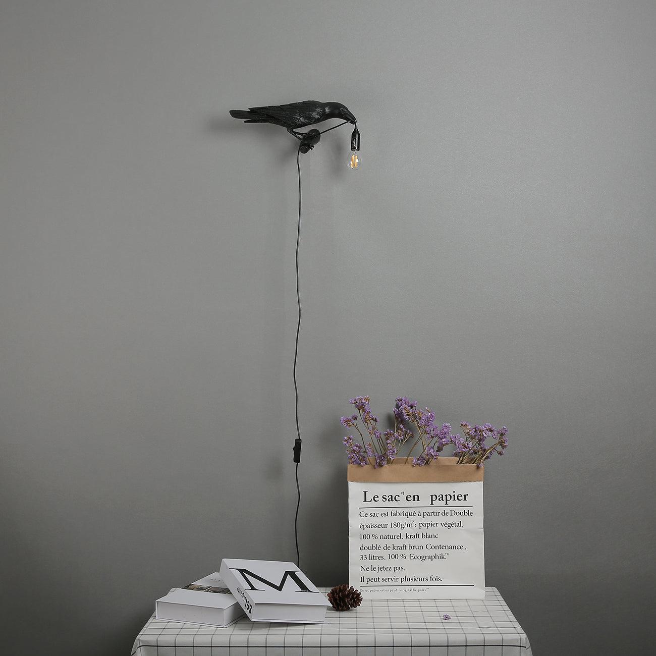 Bird Wall Light | Resin & Metal | Set of 2 (Left & Right)