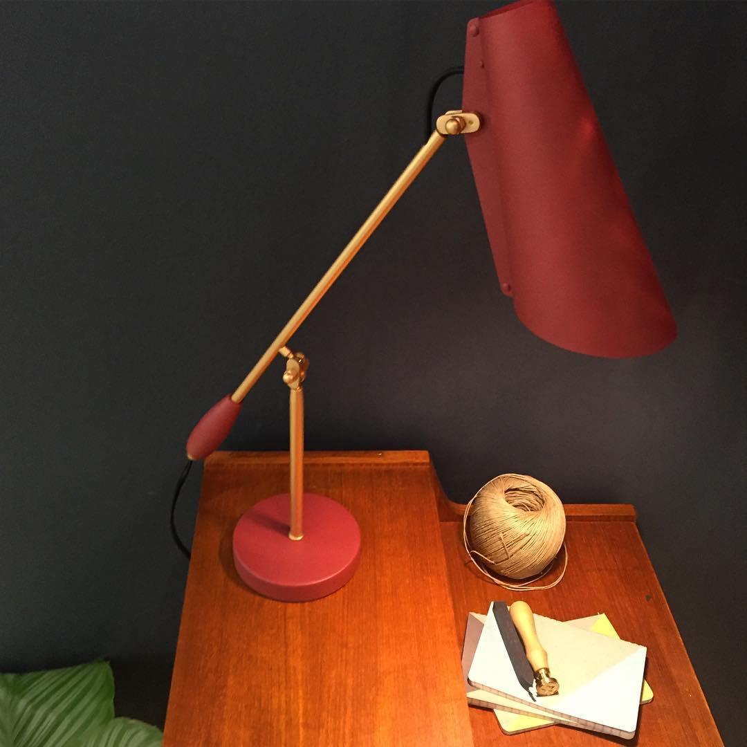 Birdy Table Lamp | Steel & Aluminum | White, Grey, Black, Red